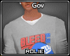 GOV bleed blue sweater