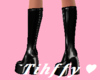 Black Latex Boots â¥