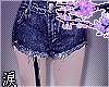 涙 denim shorts
