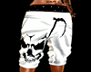 ✘ White Long Shorts  F