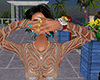 Chr Teal nails G Rings