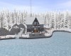 WINTER  LAKE  FRONT HOME