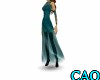 CAO Teal Party Dress