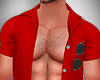 Open Shirt Red