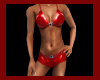 (AD)Red Pvc Bikini