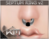 +KM+ Onyx Septum Ring