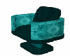 Chair Exec Floral Teal