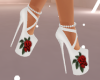 white shoes rose