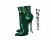𝓩- Green Leather Boot