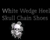 White Wedge Skull Chain