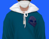 Blue Alien Hoodie