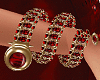 Gold Red Bracelet