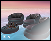 Floating seats