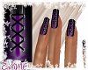 Cocktail Nails Purple/Bk