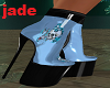 BLU  SKULL CUTE  BOOTS