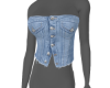 Blue Denim Corset