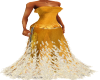 Gold Feathered Gown