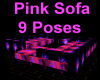 Pink 9 poses couch