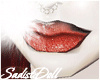 ♦ Dark Red Gothic Lips