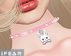 ♛Bunny Pink Choker