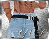 Blue cargo jeans