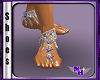 (1NA) Purple Anklet