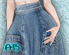 [AB]Maxi Long Jean Skirt