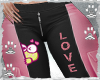 Pant Love Heart Pink
