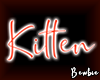 Kitten Neon Sign Red