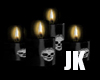 black goth candles