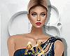 Navy Falling Star Gown