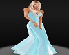 Aqua Silk Gown