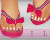*eo*fancy pink flipflops