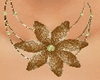 brown flower necklaces