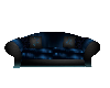 black n blue couch