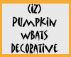 (IZ) Pumpkin wBats Decor