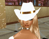 White & Gold Cowgirl Hat