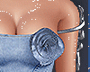 梅 denim flower set