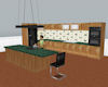 Animated Green Kitchen