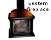 western fireplace