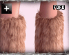 y2k sand fur boots