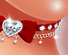 T* Heart Choker Red