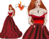 vs princess red  dress