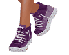 Sneakers of jeans purple