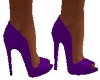 purple peep toe pumps
