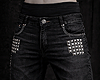 Black Studded Jeans