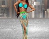 Aqua Flower Luna Sarong