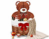 xmas bear basket