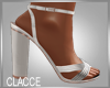 C lisa white heels