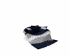 blue crochet wickerchair